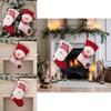 High Quality Christmas Stocking Knitted Snowman Gift Bag For Holiday Festivities