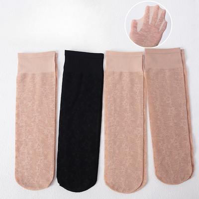 10 Pairs of Women's Spring and Summer Thin Lace Non Slip Anti Hook Silk Wear Loose Breathable Stockings