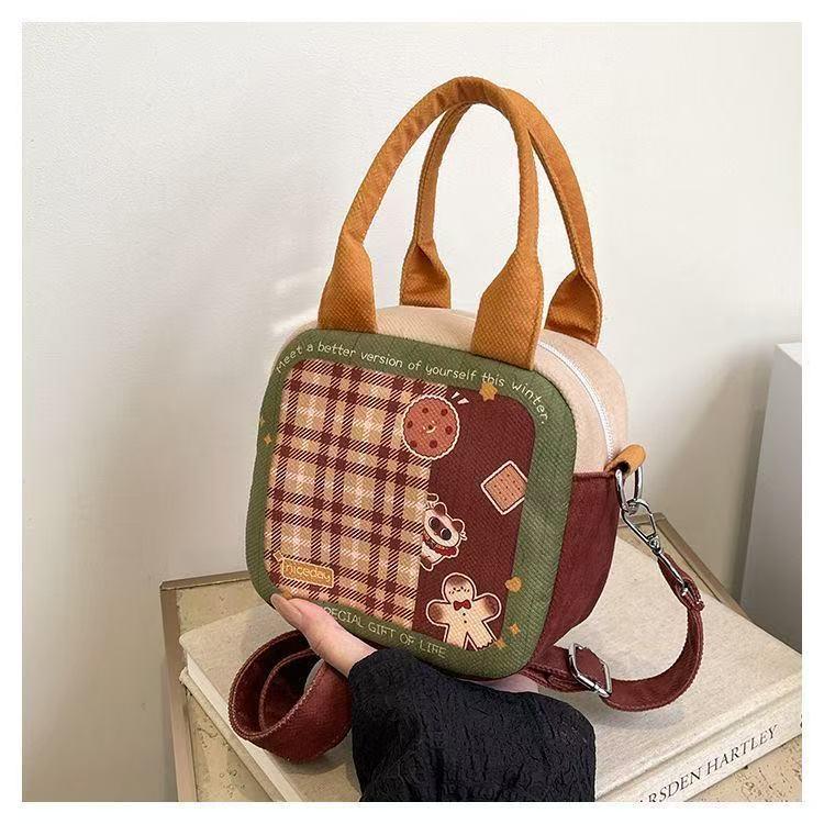 

Retro Camera Crossbody Bag for Mirrorless & Instant Cameras with CCD Pocket - Fits Canon & Fujifilm Without Bear Pendant