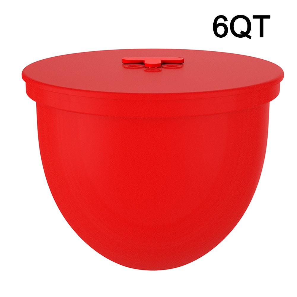 

1PC Silicone Liners Compatible With 6QT Stand Mixers For Easy To Clean Replacement Mixers Accessories Liners Black Red White червоний