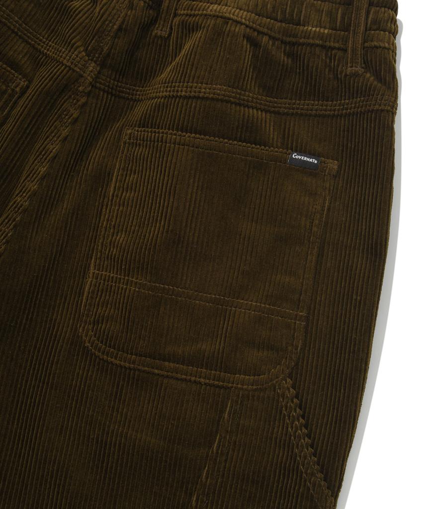 COVERNAT Semi-Wide Fit Corduroy Carpenter Pants Khaki