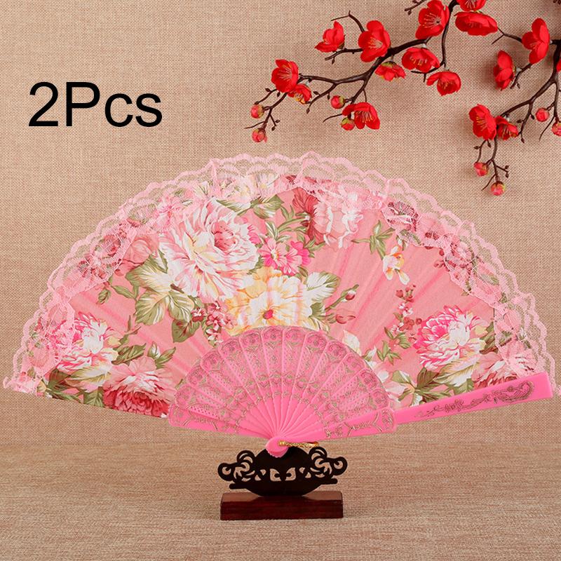 1Pc Photographic Props Fashion Performance Props Classical Lace Aesthetic Beauty Peony Fan Folding Fan
