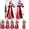 Elegant Deluxe Mrs. Santa Costume For Adults In Luxurious Soft Corduroy Fabric