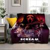 Scr-eam Horror Movie Blanket Flannel Blanket for bed, sofa, Camping, Hiking, Picnic Essentials, gift for family Fan gifts