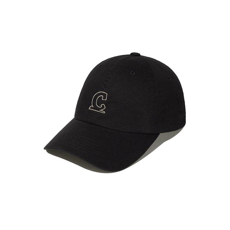 COVERNAT [Cozy Fit] Outline Symbol Logo Ball Cap Black