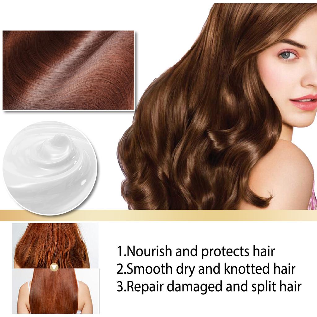 EELHOE 1 stk 100 g gull peptid hårmaske Reparasjoner Nærende skade Dyp reparasjon Hårgjenoppretting Glatt Mykgjør krusete hår Hodebunnspleie Helse