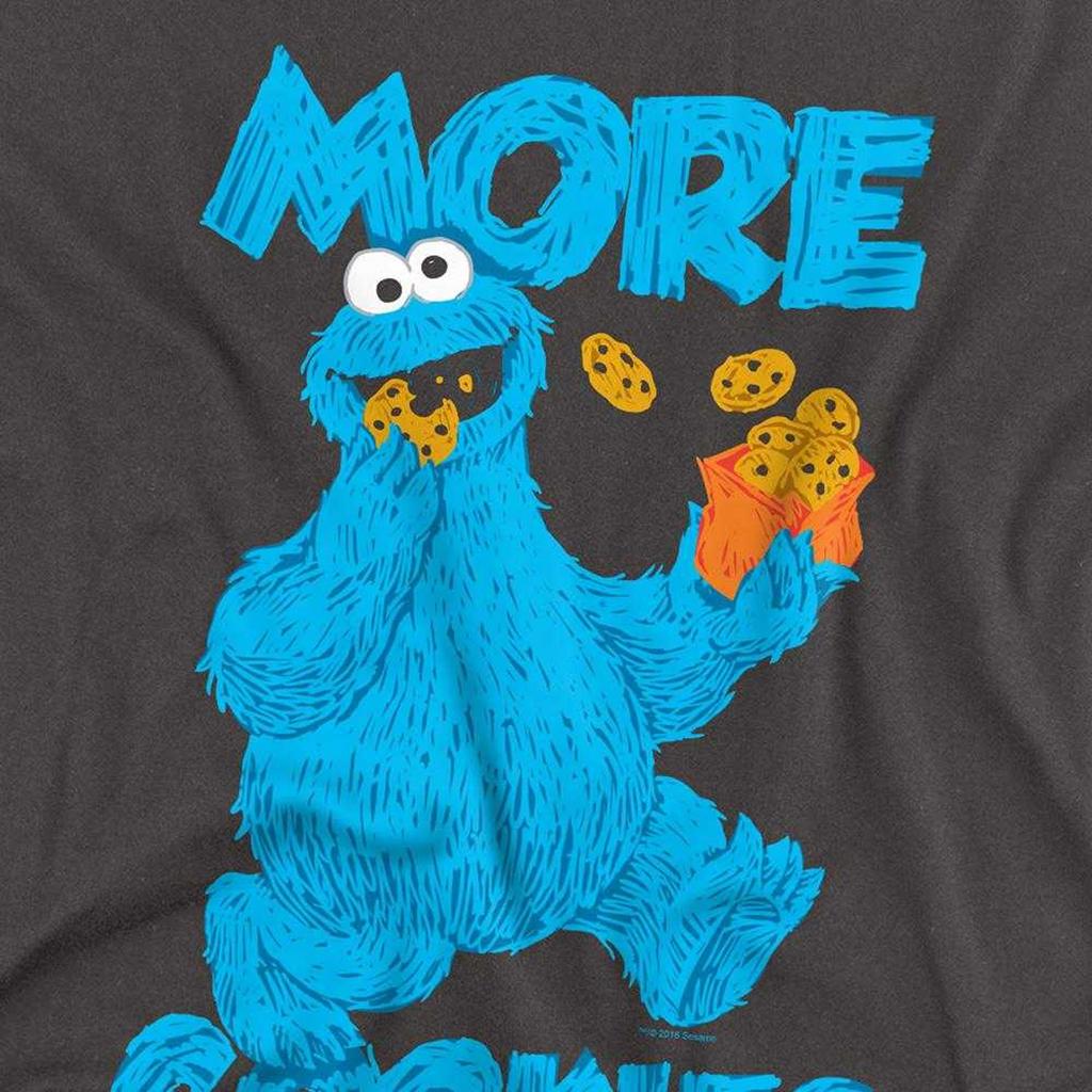 Sesame Street Unisex Adult More Cookies Long-Sleeved T-Shirt