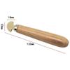 Diamond Bezel Setting Craft Tool Comfortable Wooden Handle Portable Durable Hand Tool for DIY Jewelry Repair Making Projects