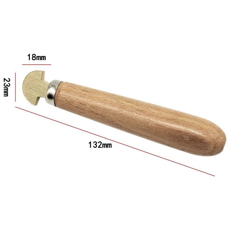 Diamond Bezel Setting Craft Tool Comfortable Wooden Handle Portable Durable Hand Tool for DIY Jewelry Repair Making Projects