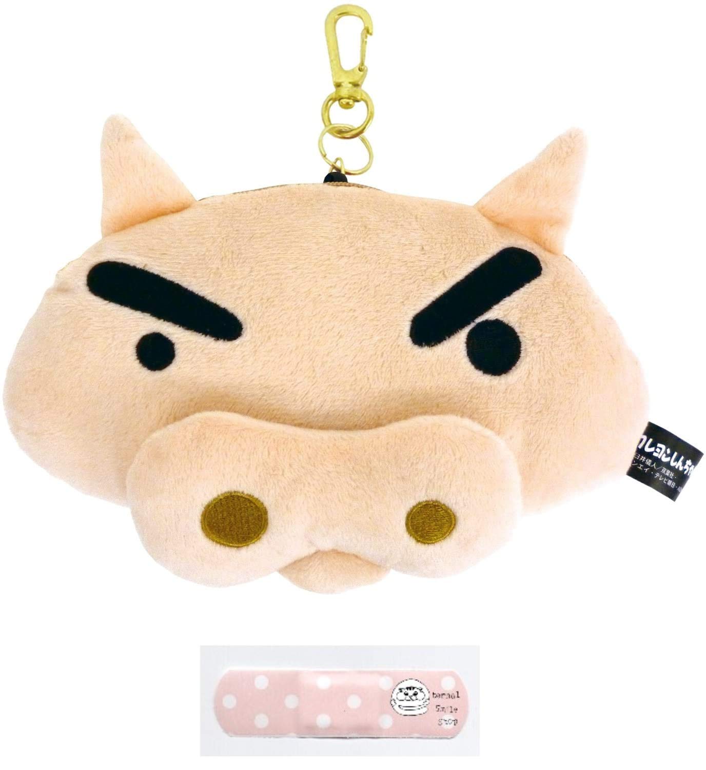 

Плюшевый пропускной чехол-мелок с проездным билетом, набор Бурибуридзаэмона, катушка Шин-чан, чехол, (Чехол для пропуска, бинт)