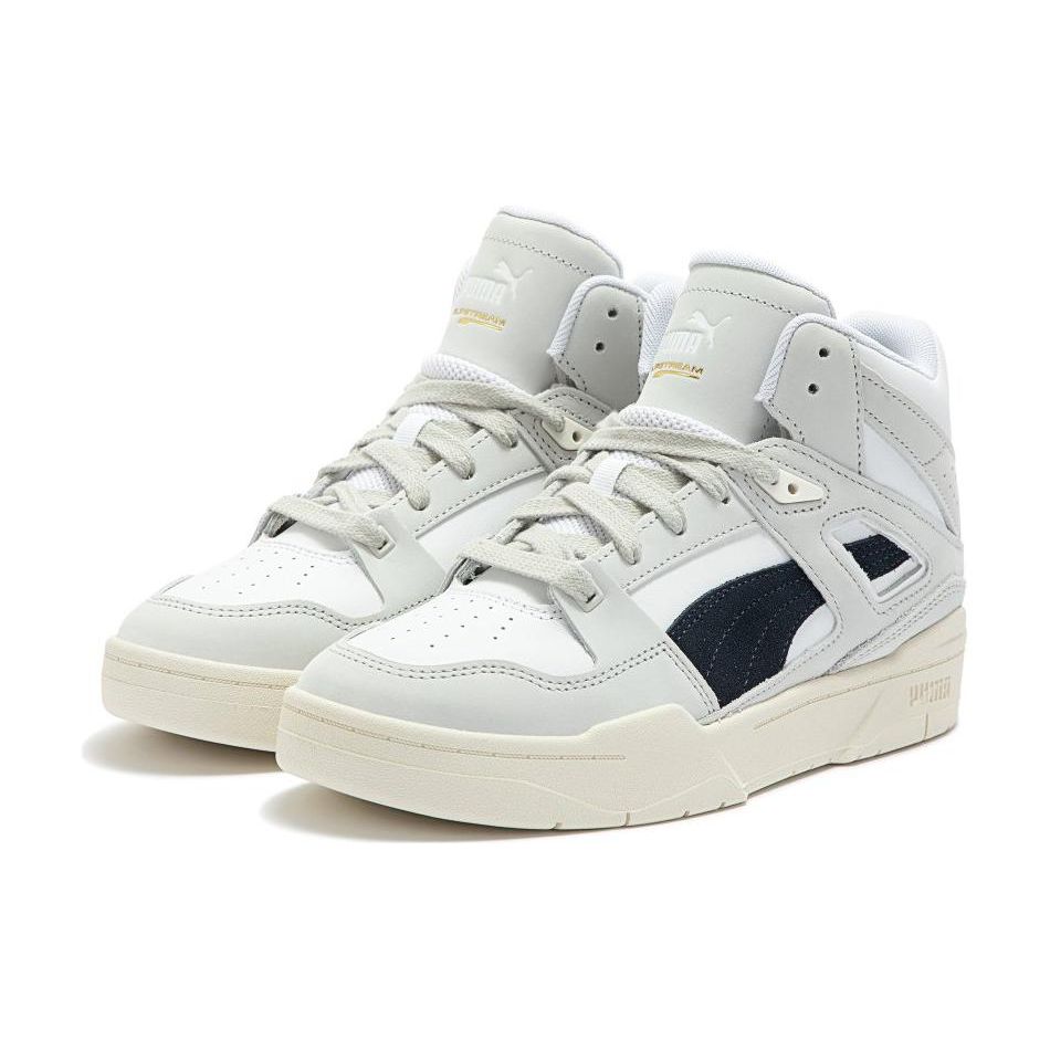 Puma Slipstream Invdr Mid Lux Comfortable Casual High-Top Sneakers Unisex Sneakers Off-White Gray 388641-02