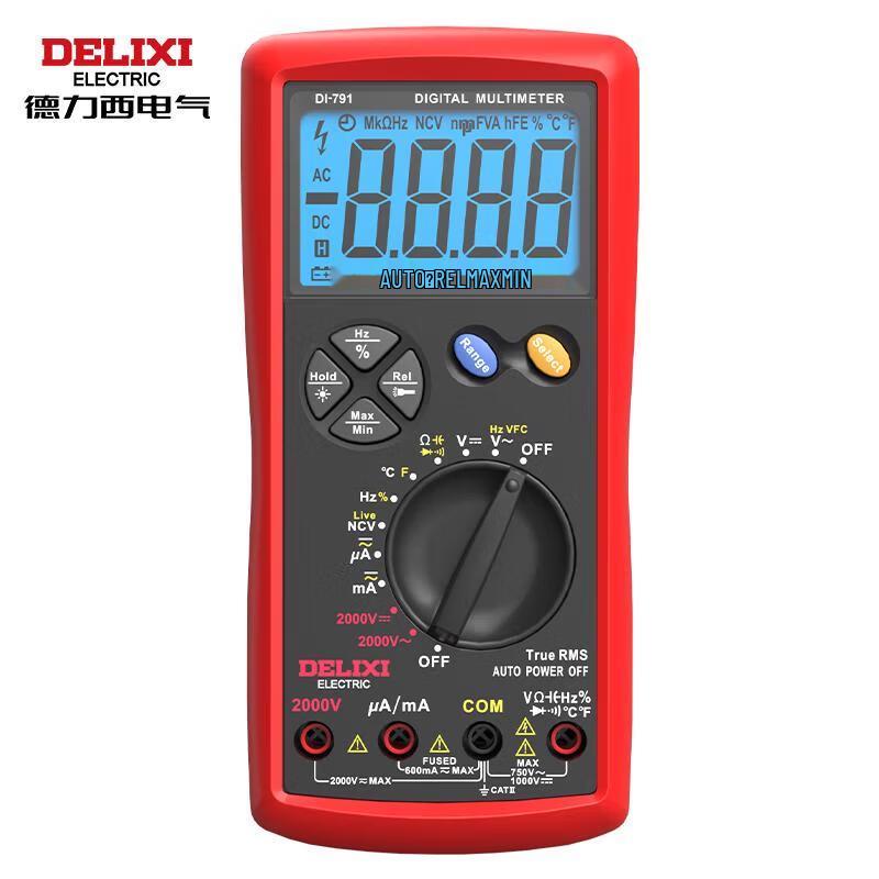 Multimètre Photovoltaïque Intelligent Haute Tension DELIXI 2000V (Version CN)
