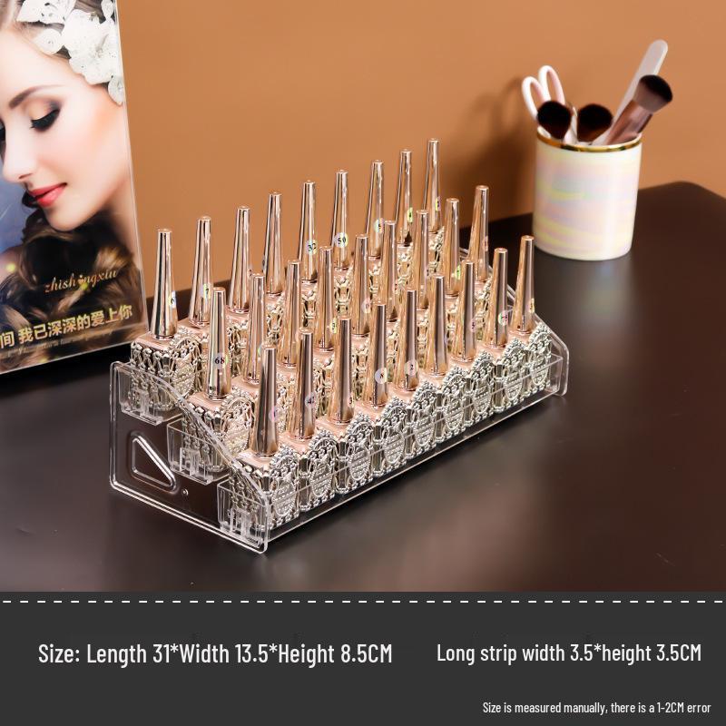 Multi-layer Transparent Cosmetic Organizer for Eyeshadow, Powder, Lipstick, Perfume, and Nail Polish
