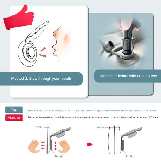 Inflatable Cushion Mid Hollow Anti-Decubitus for Hemorrhoids Flocked Buttock Cushion Fit Most Seats Home Supplies