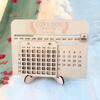 Handmade Wooden Sliding Calendar DIY Desktop Desk Calendar Eternal Calendar  Study Room