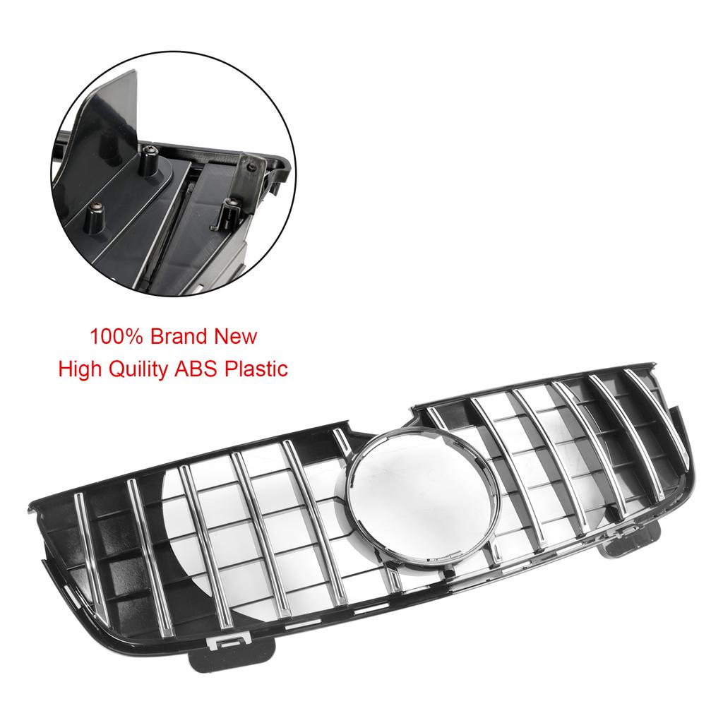 GT Frontstoßstangengitter Grill Passend für Mercedes Benz GL-Klasse X164 2007-2009 Chrom