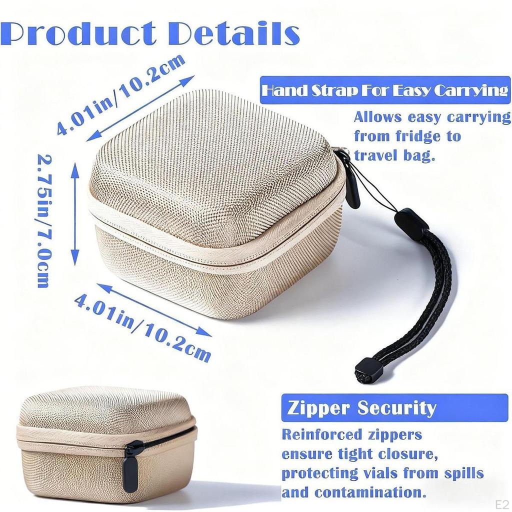Insulin Fridge Holder Essential Oil Organizer Bag Cosmetic Storage Case for Travel