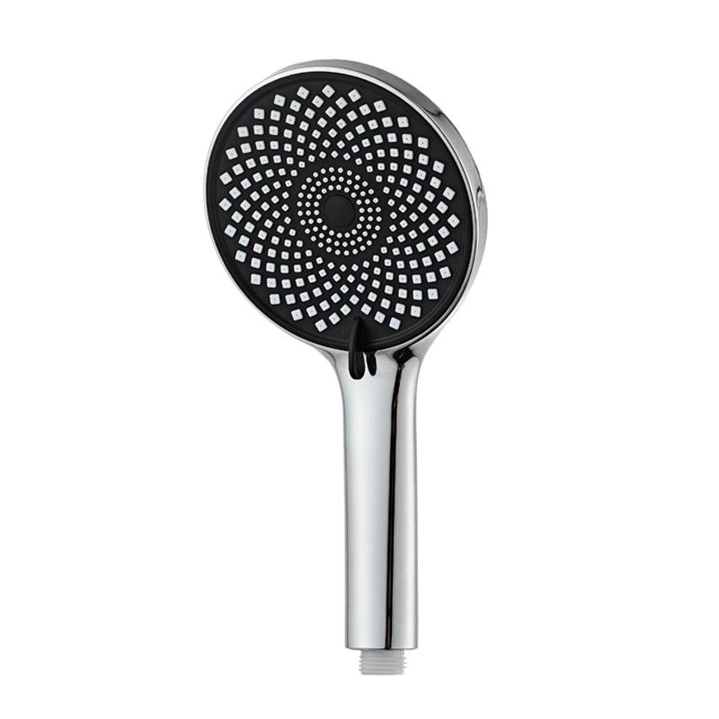 Cap de duș rotund VGX cu precipitații cu set de duș de înaltă presiune portabil pentru sistem de duș pentru baie Accesorii pentru baie Negru