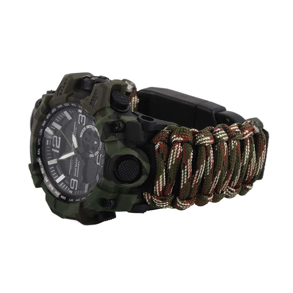 Pánské digitální hodinky pro horolezectví Venkovní vodotěsné sportovní hodinky Elektronické náramkové hodinky s kompasem