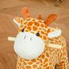 Schaukel-Tier Giraffe mit Soundeffekt, Rädern, Griffen, Plüsch Schaukeltier für Babys, Schaukelsitz für Kleinkinder 3-6 Monate