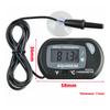1/5 Peças Display LCD Medidor Eletrônico de Temperatura com Ventosa Aquário Tanque de Peixes Caixa de Tartaruga Répteis Termômetro à Prova d'Água