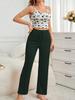 2024 Damen Europäischer & Amerikanischer Camisole Pyjama Set - Lange Hose, Bequem, Lässig, Innen-/Außenbekleidung