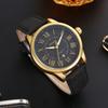 New Large Dial Unisex Couple's Watch luxury Women's Watch Leather Strap Quartz Watch Men's Watch Clock