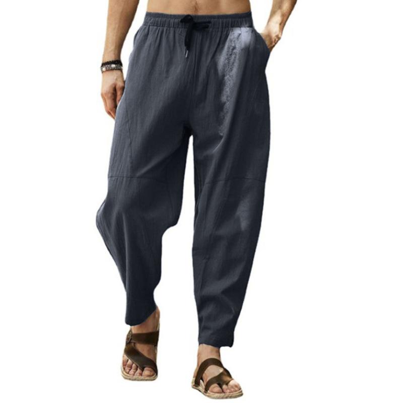Men's Large Size Loose Casual Sweatpants Cotton Drawstring Hip Hop Trousers