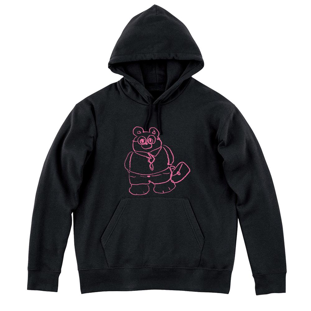 Peace Peace Teddy Bear Hoodie Going To Work White/L
