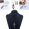 European Vintage Pendant Jewelry Set With Highend Resin For Gift And Celebration