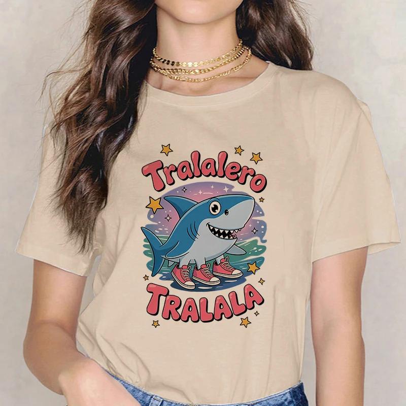 

Tralalero Tralala Tung Tung Tung Sahur Tee Shirt Funny Italian Brainrot Tshirt Women Meme Short Sleeve Print Tshirt Clothes 4XL