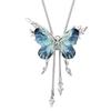 Interchangeable Butterfly High-end Pull-on Women's Fashion Clavicle Chain Fashion Pendant Necklace