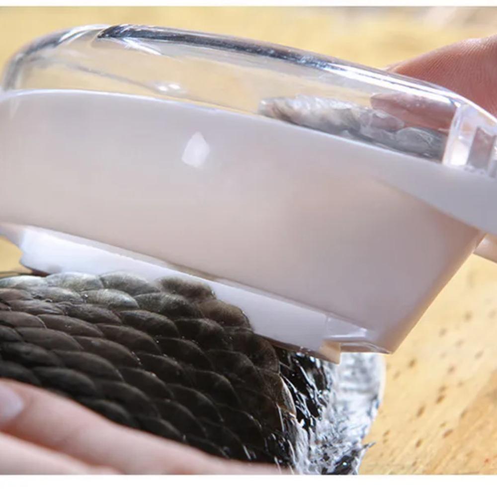 1PC Fish Scales Graters Scraper Fish Cleaning Tool Scraping Scales Device with Cover Home Kitchen Cooking Fishing Tool Pesca Tackle
