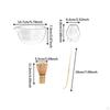 4 Pieces Matcha Bowl Bamboo Whisk and Holder Tea for Lovers Ceremony Tools