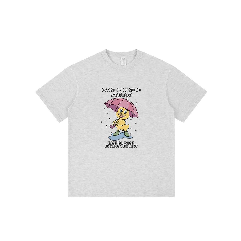 Trendy Cartoon Print Unisex Casual Short Sleeve T-Shirt