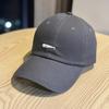 New embroidered soft-top baseball cap for men and women couples versatile face small sunshade cap curved brim dome tide