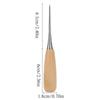 Solid Wood Handle Crafting Awl For Leatherwork Shoe Repair And DIY Applications