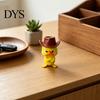 Desktop Figurine Collection Angry Duck Desk Figurine, 3D Printed Yellow Office Decoration with Cowboy Miniature Figures Hat, Little Animal Ornament