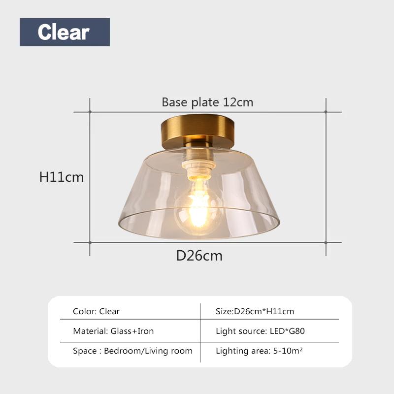 

Современный стеклянный потолочный светильник янтарно-зеленого цвета со стеклянным колпаком для гостиной, столовой, лестничной клетки, спальни, домашний светодиодный светильник для украшения No bulb чистый