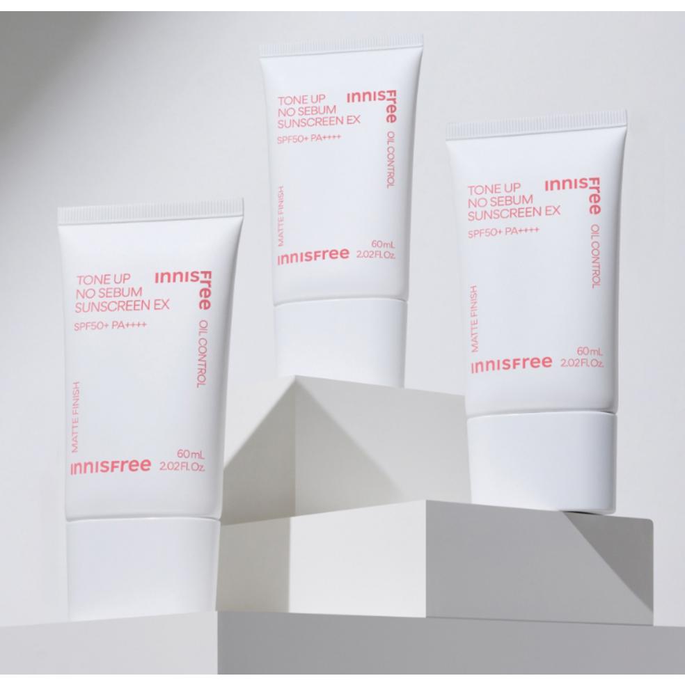 Innisfree Krem przeciwsłoneczny Tone Up No-Sebum EX SPF50+ PA++++ 60ml