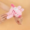 Capybara Clap Circle Toys Slap Snap Wrap Wristband Bracelet Stay Wire Rotate Tail Capybara Plush Doll Hand Ring Fun Circles Gift