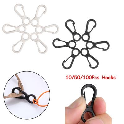 10/50/100 ΤΕΜ Νάιλον Πλαστικό Μικρό Κλιπ Στερέωσης Αρτάνης Ιστού Σημαιάς Αξεσουάρ Ανθεκτικές Αγκράφες Άγκιστρα για Σακίδιο Πλάτης
