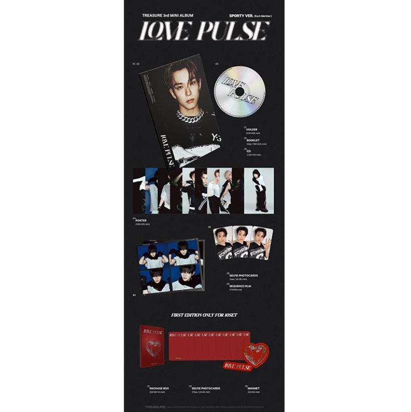 TREASURE 3rd MINI ALBUM [LOVE PULSE] SPORTY Ver. (Random) – K-Pop Mini Album
