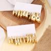 Hot-selling geometric ring earrings set personalized exaggerated resin earrings glossy earrings