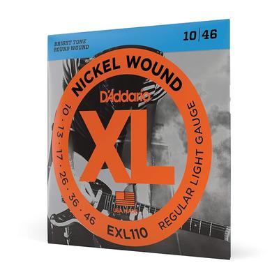 D'Addario Electric Guitar Strings XL Nickel .010-.046 Regular Light EXL110 [Domestic Genuine Product]