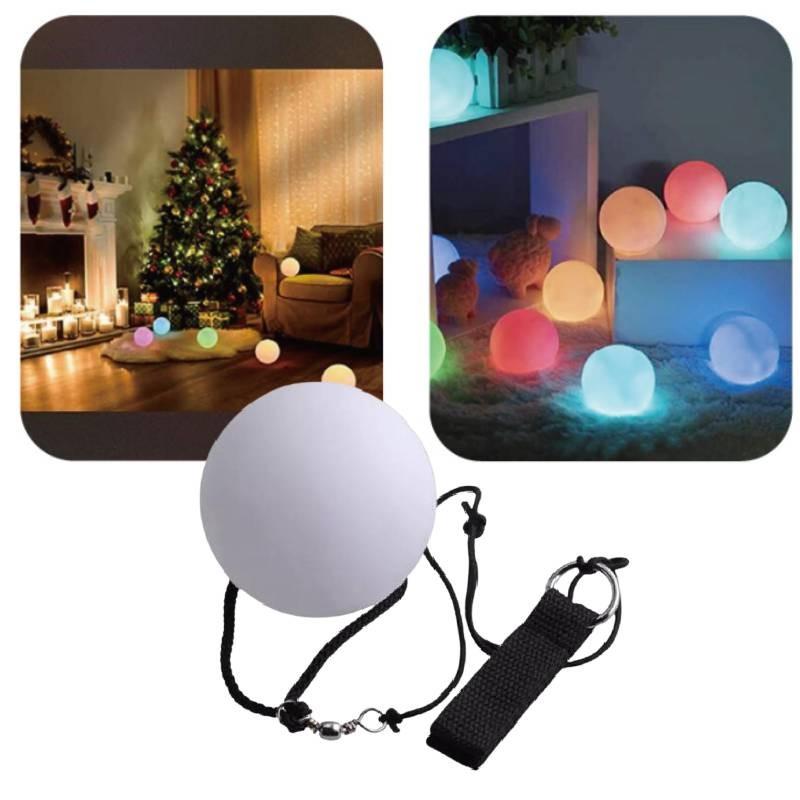 Colorful Led Glow Whirl Ball Ideal For Fitness Fun Interactive Toy For All Ages