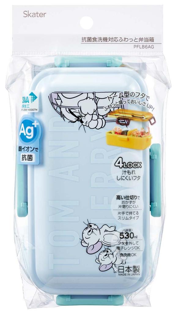 Skater Bento Soft Domed Made in Tom Jerry PFLB6AG Box, 530ml, Antibacterial, Filling, Lid, Japan, & & Friends,