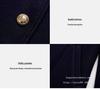 Women's Mid-Length Professional Stand-Collar Wool Coat - Winter Receptionist and Sales Workwear.