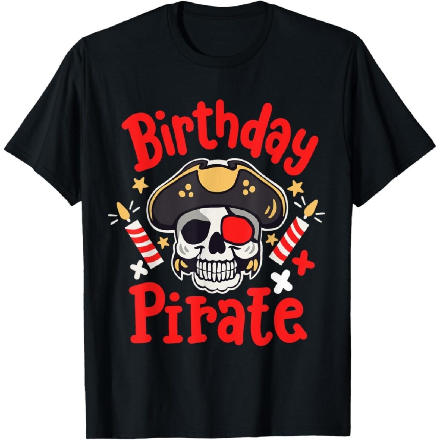 

Kids Birthday Pirate Party Boys Toddlers Family Matching T-Shirt XXXXXL