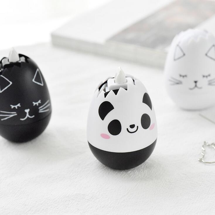 Novelty Animal Egg Press Type Decorative Correction Tape Diary Stationery School Supply Random